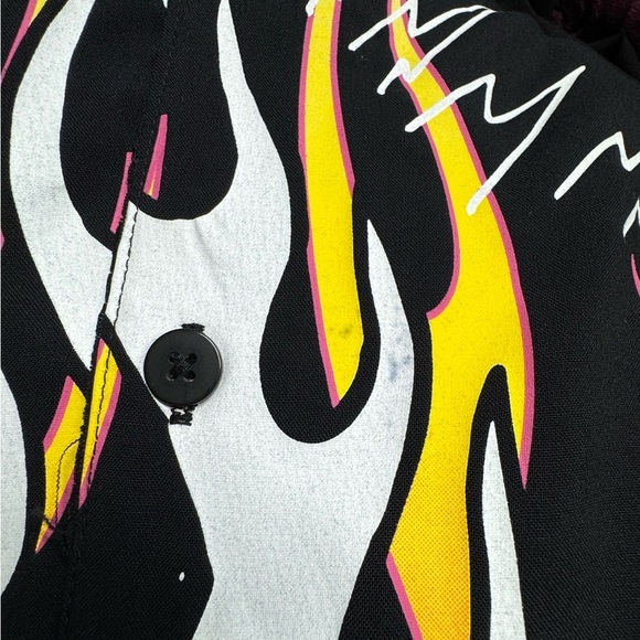 Ed hardy FIRE HEART CAMP SHIRT size XL - Picture 3 of 5